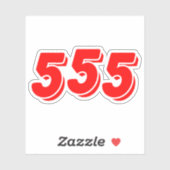 STICKER 555 (Feuille)
