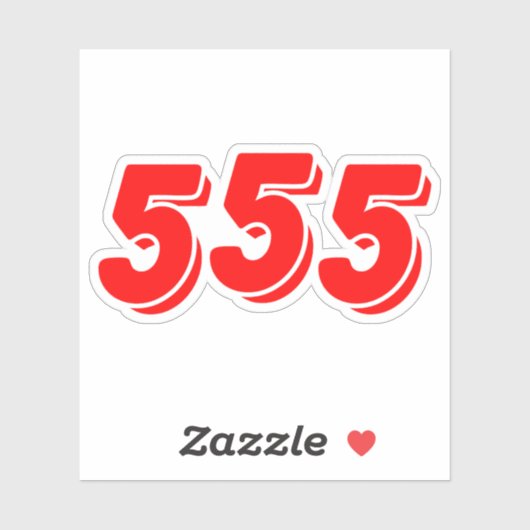 STICKER 555 (Feuille)