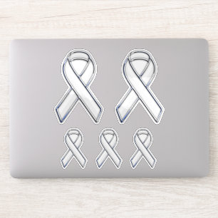 Sticker 5 Chrome Style Impression Ruban de Sensibilisation