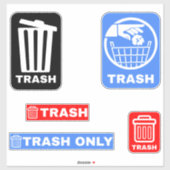Sticker 5 Collecte de poubelle (Feuille)