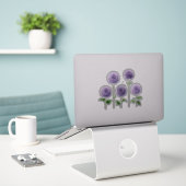 Sticker 5 Dahlia Lavande (clair) (Ordinateur portable sur le bureau)