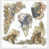 Sticker 5 Sculpture de Steampunk (Feuille)