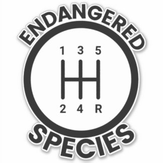 Sticker 5 Vitesse Espèces en voie de disparition