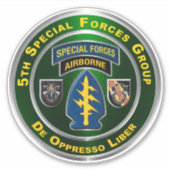 Sticker 5e Groupe des forces spéciales aéroporté (Devant)