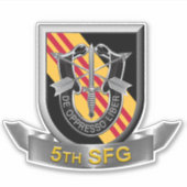 Sticker 5e Groupe des forces spéciales aéroporté (Devant)