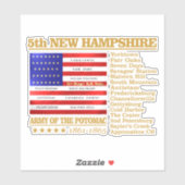 Sticker 5e infanterie NH Vounteer (BH) (Feuille)