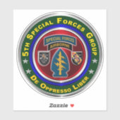 Sticker 5e voiture Vinyl du Groupe des forces spéciales (Feuille)