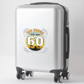 Sticker 60e anniversaire cadeau drôle 60e anniversaire 60  (Sur valise)