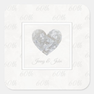 sticker 60e Diamond Wedding trouwdag
