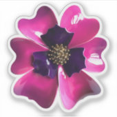 Sticker 60s MOD Hippie Orchidée Fleur Printemps Mariage de (Devant)