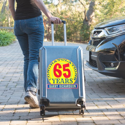 Sticker 65 ans de fête (Valise Insitu)