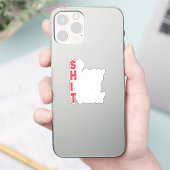 Sticker 65e anniversaire So Happy I'm 65 Today Cadeau Drôl (Téléphone)