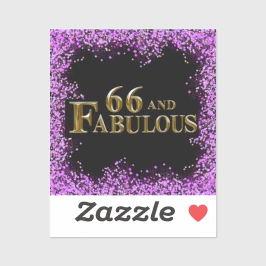Sticker 66e anniversaire (Feuille)