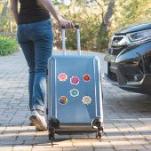 Sticker 6 roses colorées (Valise Insitu)