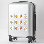 Sticker 6 Tasse de Fleurs (Sur valise)