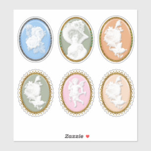 Sticker 6 x Beau Scrapbooking Cardmaking Cadeaux Caméos