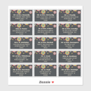 Sticker 70's Retro Super Mariage Adresse individuelle du c