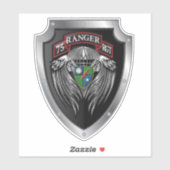 Sticker 75e Ranger Régiment "Rangers Lead the Way" (Feuille)
