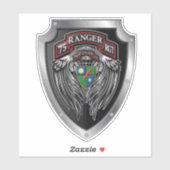 Sticker 75e Ranger Regiment STB "Les Rangers dirigent le c (Feuille)