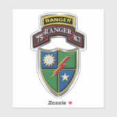 Sticker 75e régiment de Rangers (Feuille)