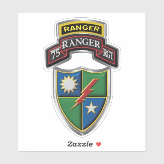 Sticker 75e régiment de Rangers (Feuille)
