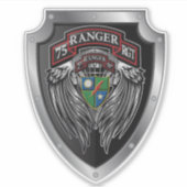 Sticker 75e Régiment de Rangers 2e Bataille "Les Rangers m (Devant)