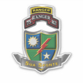Sticker 75e Régiment de Rangers Sua Sponte (Devant)