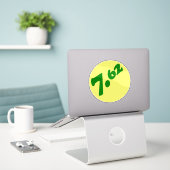 STICKER 7,62 MM (Ordinateur portable sur le bureau)