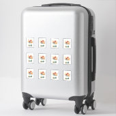 Sticker 7 Tasse de Fleurs (Sur valise)