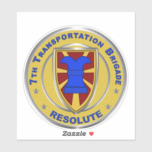 Sticker 7e brigade des transports (Feuille)