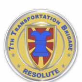 Sticker 7e brigade des transports (Devant)