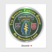 Sticker 7e Groupe des forces spéciales aéroporté (Feuille)