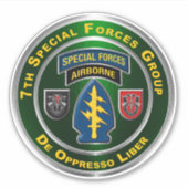 Sticker 7e Groupe des forces spéciales aéroporté (Devant)