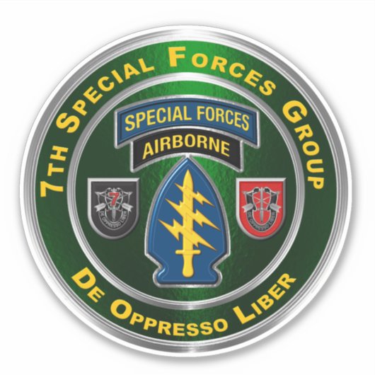 Sticker 7e Groupe des forces spéciales aéroporté (Devant)