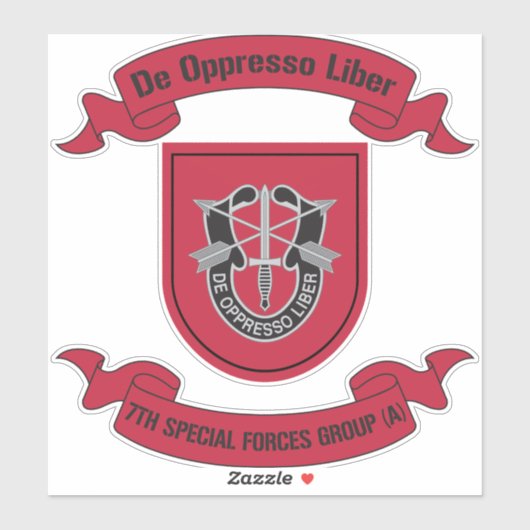 Sticker 7e Groupe des forces spéciales (aéroporté) 7e Grou (Feuille)