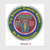 Sticker 7e voiture Vinyl du Groupe des forces spéciales (Feuille)