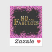 Sticker 80e anniversaire (Feuille)