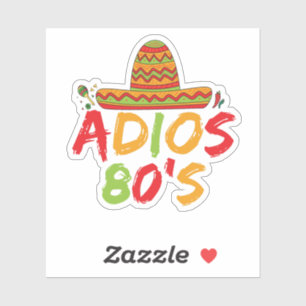 Sticker 80e anniversaire de la fête mexicaine Cinco de May