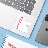 Sticker 80e anniversaire So Happy I'm 80 Aujourd'hui Drôle (Ordinateur portable avec iPhone)