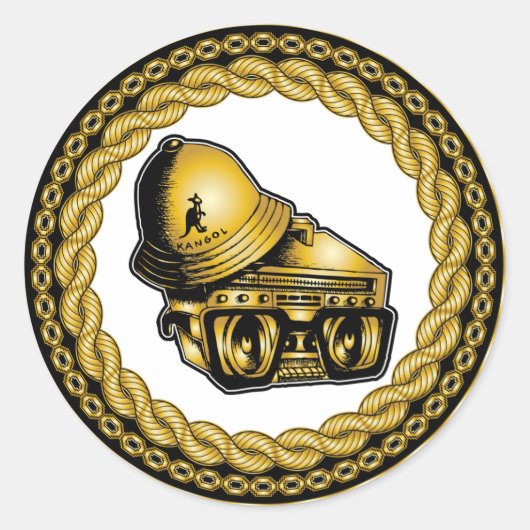 Sticker "80's Baby-Johnny 5". (Devant)