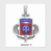 Sticker 82e division aérienne Vétéran afghan (Feuille)