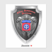 Sticker 82e division aéroportée "Airborne All The Way" (Feuille)