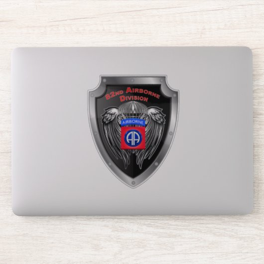 Sticker 82e division aéroportée "Airborne All The Way" (Ordinateur)