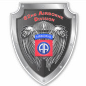 Sticker 82e division aéroportée Bouclier (Devant)