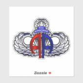 Sticker 82e division aéroportée Double AA (Feuille)