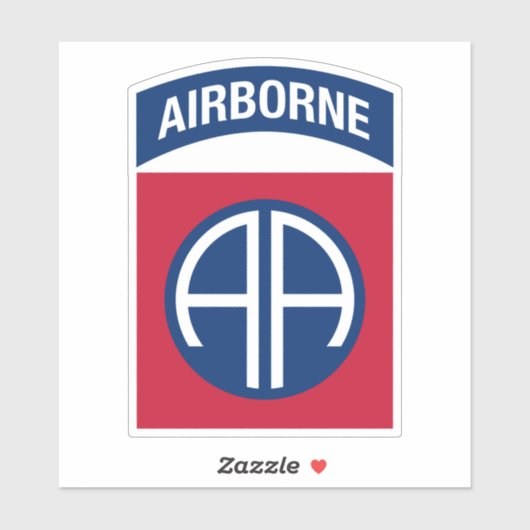 Sticker 82e division aéroportée Insignia (Feuille)