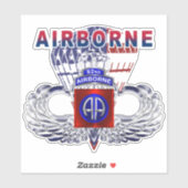 Sticker 82e division aéroportée Parachutiste (Feuille)