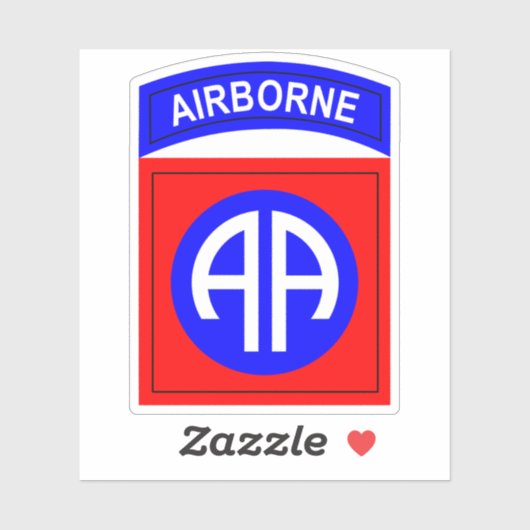 Sticker 82e patch américain Airborne All (Feuille)