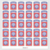 Sticker 82e patch américain x30 (Feuille)