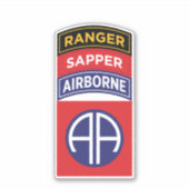 Sticker 82e Ranger du sapeur-sapeur de service de la divis (Devant)